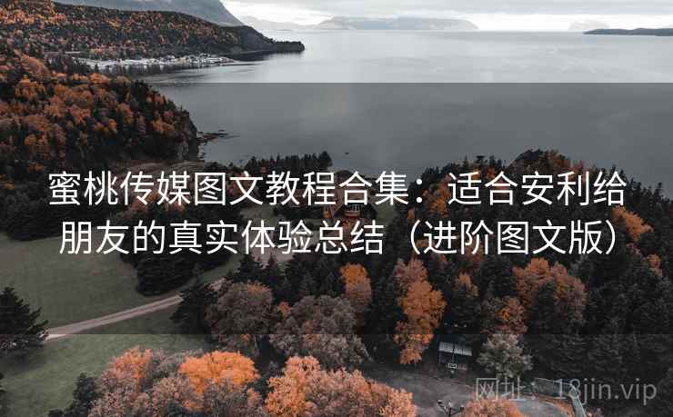 蜜桃传媒图文教程合集：适合安利给朋友的真实体验总结（进阶图文版）
