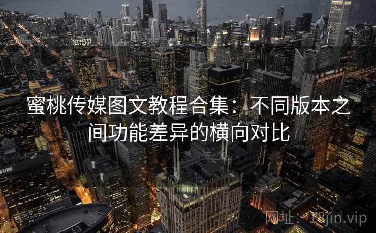 蜜桃传媒图文教程合集：不同版本之间功能差异的横向对比