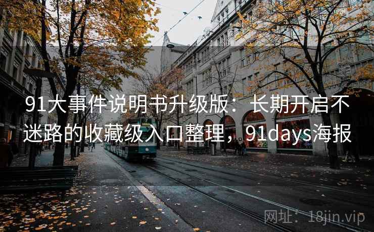 91大事件说明书升级版：长期开启不迷路的收藏级入口整理，91days海报