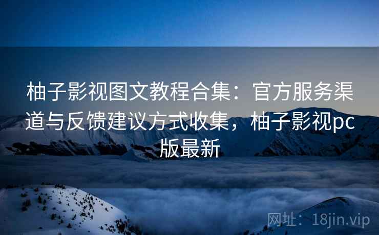 柚子影视图文教程合集：官方服务渠道与反馈建议方式收集，柚子影视pc版最新
