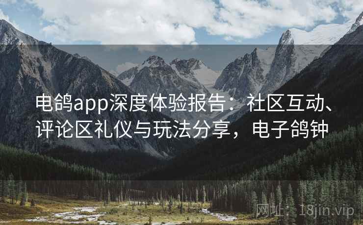 电鸽app深度体验报告：社区互动、评论区礼仪与玩法分享，电子鸽钟