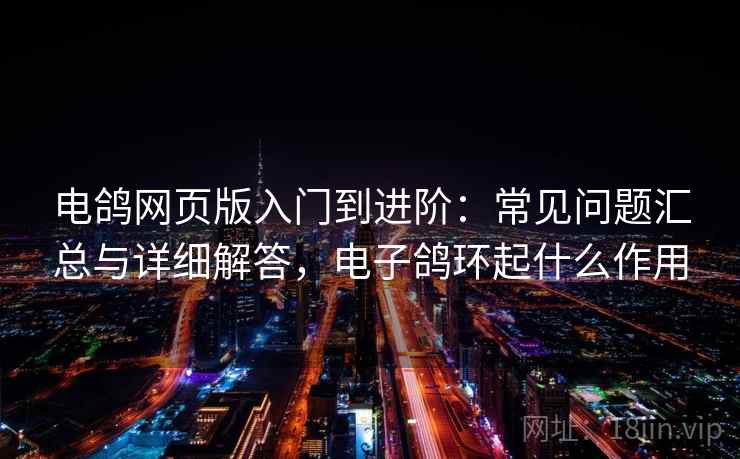 电鸽网页版入门到进阶：常见问题汇总与详细解答，电子鸽环起什么作用